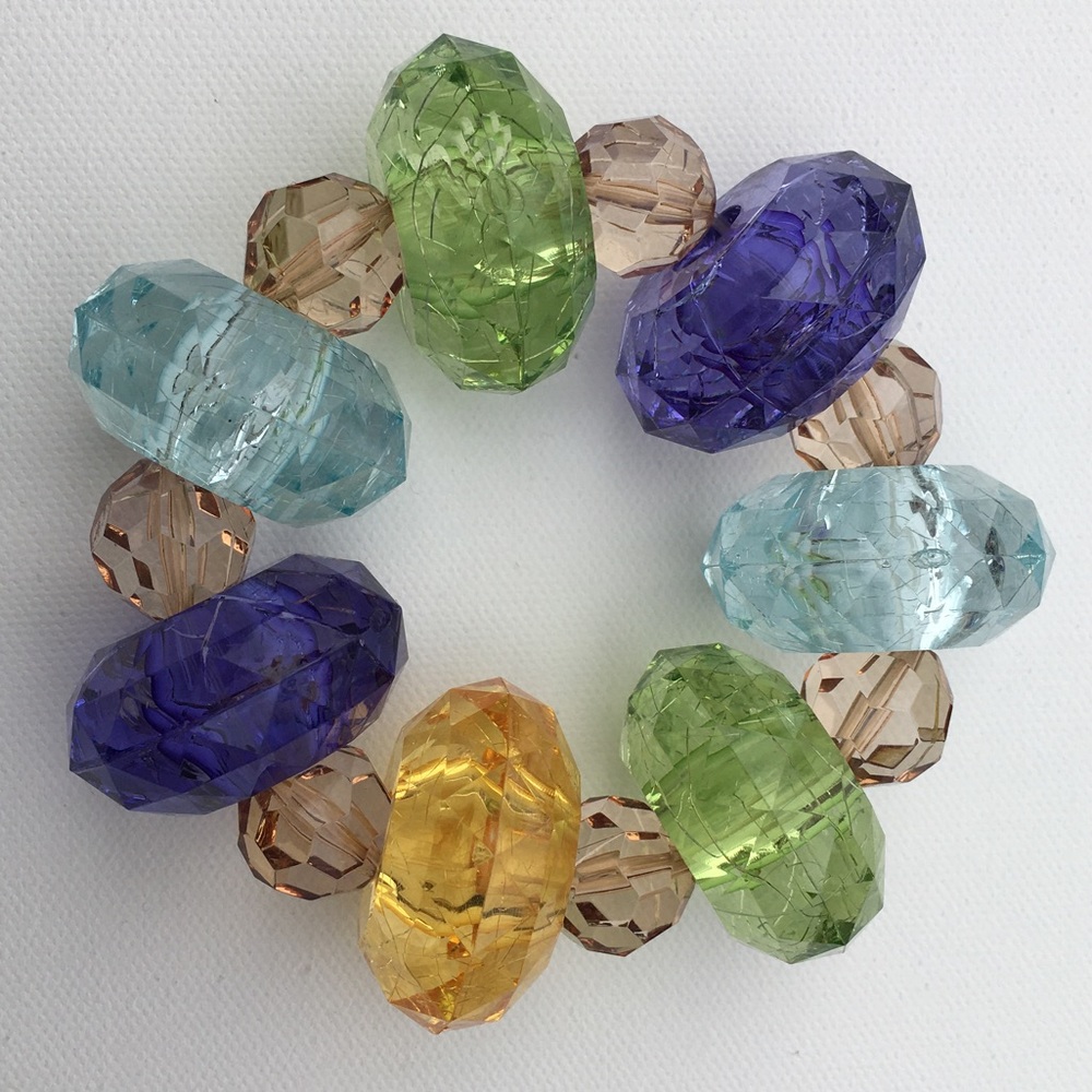 Acrylic Multi-Color Chunky Bracelet (NEW)